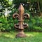 Glitzhome® 27" Standing Fleur-de-Lis Garden Statue